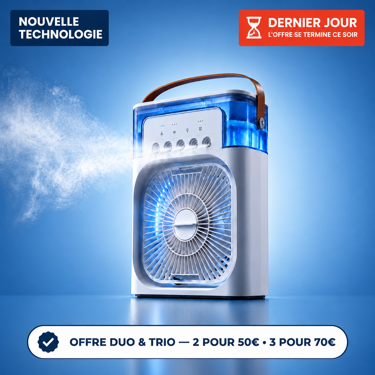 AirFresh — Refroidisseur d'Air Portable avec Brumisation