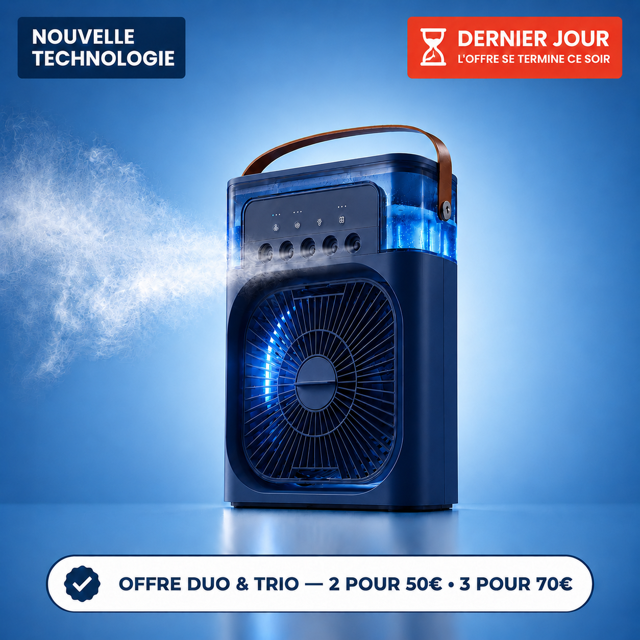 AirFresh — Refroidisseur d'Air Portable avec Brumisation