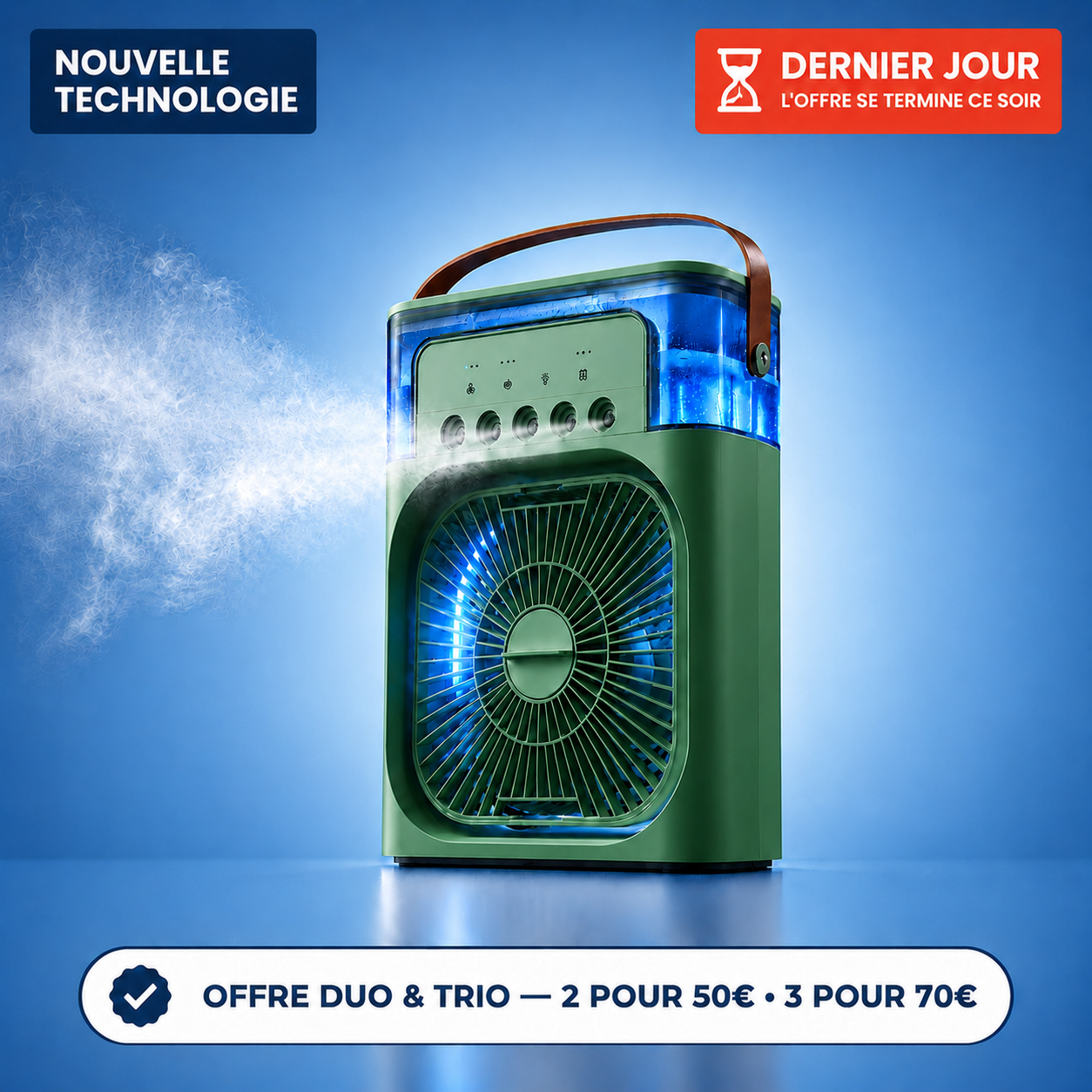 AirFresh — Refroidisseur d'Air Portable avec Brumisation